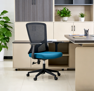 Silla de Oficina Ergonómica de Malla Reclinable, Tejido Transpirable de <span class=keywords><strong>Verano</strong></span>, Altura Ajustable, Sillas de Oficina Modernas de Malla, Silla para Visitantes - Product Image 5