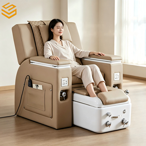 High End Commercial Foot Reflexology Therapy Reclining <b>Chair</b> for Luxury SPA <b>Club</b> and Nail Care Salons - Product Image 1