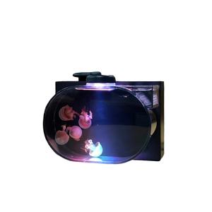 USMILEPET Best-seller Réservoir de méduses en plastique <span class=keywords><strong>Mini</strong></span> réservoir de méduses à usage spécial avec lumière LED pour l'observation des aquariums - Product Image 1