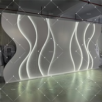 Décor de scène en fer avec éclairage LED ondulé pour mariage, plateforme ronde moderne et romantique, intérieur/extérieur