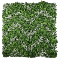 Panneaux de haie artificielle en plastique vert de luxe pour aménagement paysager intérieur/extérieur, mur de gazon écologique pour la décoration et l'intimité