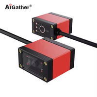 AiGather A-G6 Lector Industrial de Alta Gama de Montaje Fijo, Escáner de Código de Barras Estático USB con Cable 2D para Línea de Producción y Cinta Transportadora