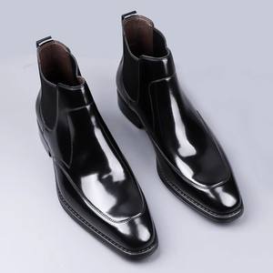 Zapatos de Vestir de Tres Piezas con Puntera Redonda, Cordones y Resistentes al Agua para Hombre, de Cuero Vacuno Liso, Punta Redonda Pequeña, Formales, de Negocios, de Cuero Genuino, Hechos a Mano - Product Image 1