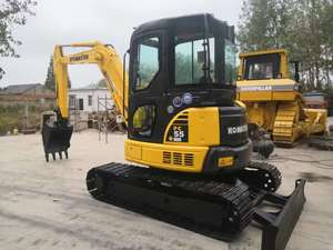 Miniexcavadora Komatsu usada, PC55/1, peso operativo de 5 toneladas, máquina de excavación de segunda mano, cojinete de bomba de engranajes de núcleo, PLC - Product Image 6