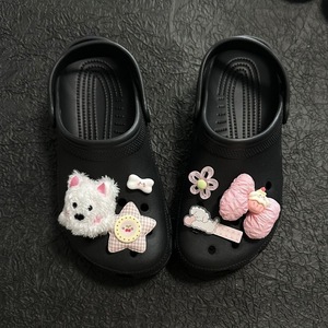 Mignon <span class=keywords><strong>West</strong></span> Highland bricolage accessoires de chaussures à nœud amovible bricolage chaussures de grotte avec boucle et ne pas frapper les fleurs pour les fournitures d'artisanat - Product Image 4
