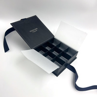 Boîte à chocolat personnalisée en gros, emballage de luxe, boîte cadeau magnétique, boîte à chocolat avec inserts