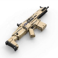 CaDA C81021W SWAT militaire WW2 armes d'assaut modèles de fusils 1406 pièces blocs de construction technique Compatible pistolet briques jouets