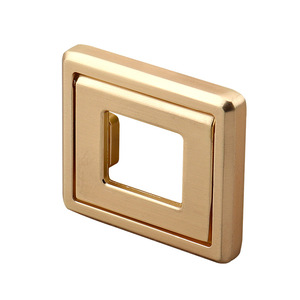 European Style Zinc Alloy Rectangle Furniture Handle For Wardrobe Easy Installation <b>Concealed</b> Pull Handle - Product Image 4