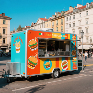 Remorque de camion de restauration rapide mobile standard américaine 2025 avec friteuse profonde à Dubaï - Product Image 6