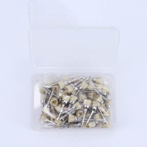 Dental Polishing Brush Nylon Bristle Large Head For Low Speed <b>Machine</b> <b>Cleaning</b> <b>Teeth</b> 100 Pieces Box - Product Image 3
