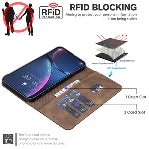 Étui portefeuille magnétique anti-FID pour OPPO Reno 15 15F 14F 13F 5G <span class=keywords><strong>A6</strong></span> A6X Pro F31 4G Realme 15 Pro C71 C75 A60, <span class=keywords><strong>coque</strong></span> à rabat - Product Image 4