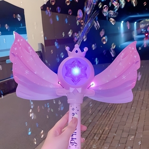 Varita <span class=keywords><strong>de</strong></span> <span class=keywords><strong>burbujas</strong></span> <span class=keywords><strong>de</strong></span> plástico con luz <span class=keywords><strong>de</strong></span> hada princesa mariposa, máquina <span class=keywords><strong>de</strong></span> <span class=keywords><strong>burbujas</strong></span>, juguete para niños, regalo para fiestas al aire libre, venta al por mayor - Product Image 2
