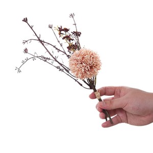 Bouquet de fleurs artificielles Plain Realm, petit, noué à la main, en soie plastique, pour mariage, décoration de la maison, accessoire - Product Image 5
