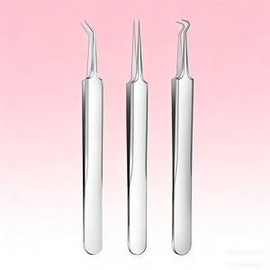 Stainless Steel Acne Tweezers Blackhead Removal Needle Face Care Tool General Population Use - Product Image 2