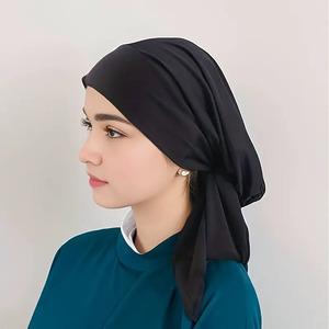 Casquettes Stretchhijab de style ethnique pour les filles musulmanes en gros Mulit Color Fashionable Non Slip Hijab Cap - Product Image 2