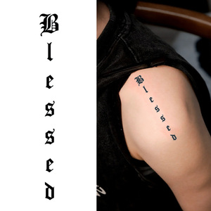 Tatouage temporaire gothique foncé, tatouage semi-permanent, imperméable, dure 2 semaines, tatouage réaliste à base de plantes pour le <span class=keywords><strong>bras</strong></span>, l'épaule - Product Image 1