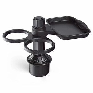 Plateaux de voiture rotatifs à 360 degrés avec porte-gobelet et support de téléphone, type à clipser pour console centrale, en plastique - Product Image 5