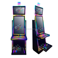 Machine de jeu d'arcade à double écran vertical tactile Qianmen personnalisée de qualité supérieure en métal 32/43 pouces Fire Link Fusion 4 Skill