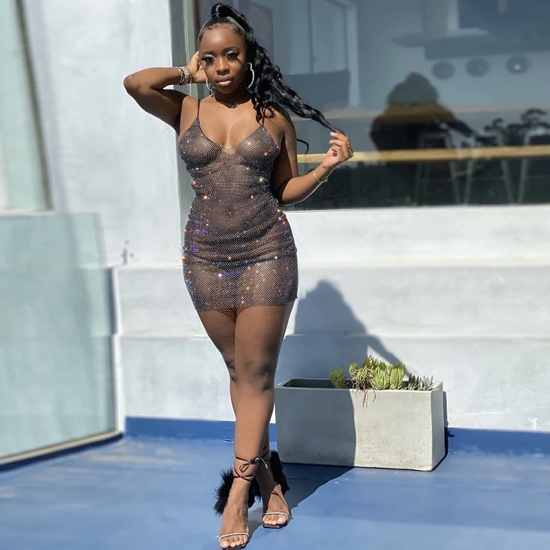 long sleeve one shoulder mini dress One-Shoulder Mini Dress with Sequin Detail S / BLACK/SILVER / 02697