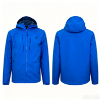 Blouson Bomber Homme Tissé Imperméable à Capuche Coupe-Vent Léger Décontracté Streetwear Col Montant en Polyester Long pour l'extérieur (ODM)