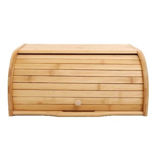 Bread Box Wooden <b>Storage</b> <b>Container</b> <b>For</b> <b>Kitchen</b> Bread And Pastry With Pull Out Lid Solid Color Design - Product Image 5