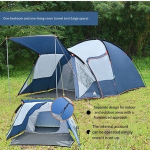 <span class=keywords><strong>Tente</strong></span> de camping en plein air <span class=keywords><strong>3</strong></span> <span class=keywords><strong>personnes</strong></span> avec logo OEM personnalisable, <span class=keywords><strong>tente</strong></span> <span class=keywords><strong>tunnel</strong></span> familiale portable en polyester imperméable pour les aventures en plein air - Product Image 6