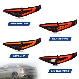 HCMOTIONZ Feux arrière à LED pour Alfa Romeo Giulia 2016-2019 2020-2022 <span class=keywords><strong>GTA</strong></span> Feux de jour Ensemble de feux arrière de voiture - Product Image 3
