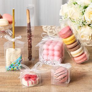 Cajas de plástico transparente de 1x1x8 pulgadas, 8 unidades, para dulces, recuerdos de fiesta, palitos de pretzel, bombas de cacao, Oreo cubiertos de <span class=keywords><strong>chocolate</strong></span> - Product Image 5