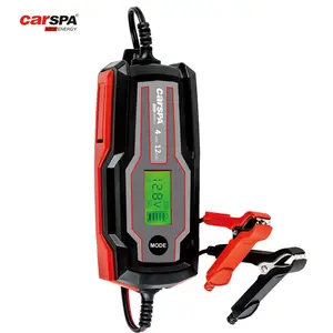 Carregador de bateria inteligente de alta potência para carro, 6V, 12V, 4A, reparo automático STD, AGM, GEL, LFP, STD, carregador de bateria de carregamento rápido