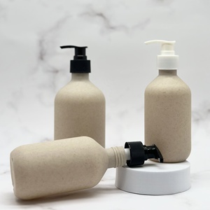 500ml Biodégradable Blé <span class=keywords><strong>Paille</strong></span> Cap Cosmétique Bouteille Sérigraphie Nature Couleur <span class=keywords><strong>VERSAILLES</strong></span> YD-90 Nouveau Design Voyage Kit pour - Product Image 4