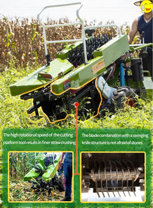 Mini Cosechadora de Maíz Verde, Motor Diésel de 18hp, Transmisión por Engranajes, Maquinaria Agrícola de Alta Productividad - Product Image 5