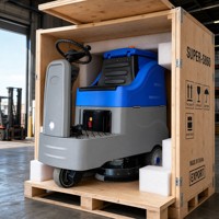 Autolaveuse Commerciale Automatique Électrique sur Batterie avec Aspiration Intégrée pour Nettoyage des Sols