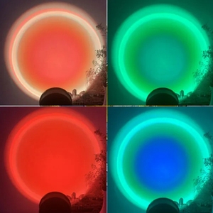 Lampe LED Coucher de Soleil et Lever de Soleil pour <span class=keywords><strong>Studio</strong></span> Photo et Vidéo, Éclairage d'Arrière-plan Arc-en-ciel pour Streaming en Direct et Selfies - Product Image 3