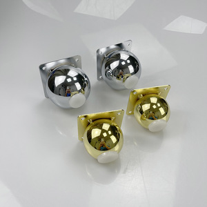 Pieds de meuble Lu Ye Ball Cabinet 6 8 10 cm Or Argent, supports de quincaillerie pour meuble TV, table basse, canapé - Product Image 2