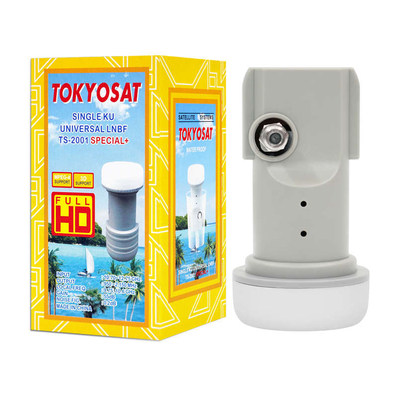 TOKYOSAT TS-2001 מפעל מחיר טוב באיכות אספקת יחיד/תאומים/quad lnb וoptimiz ku band lnb satellit