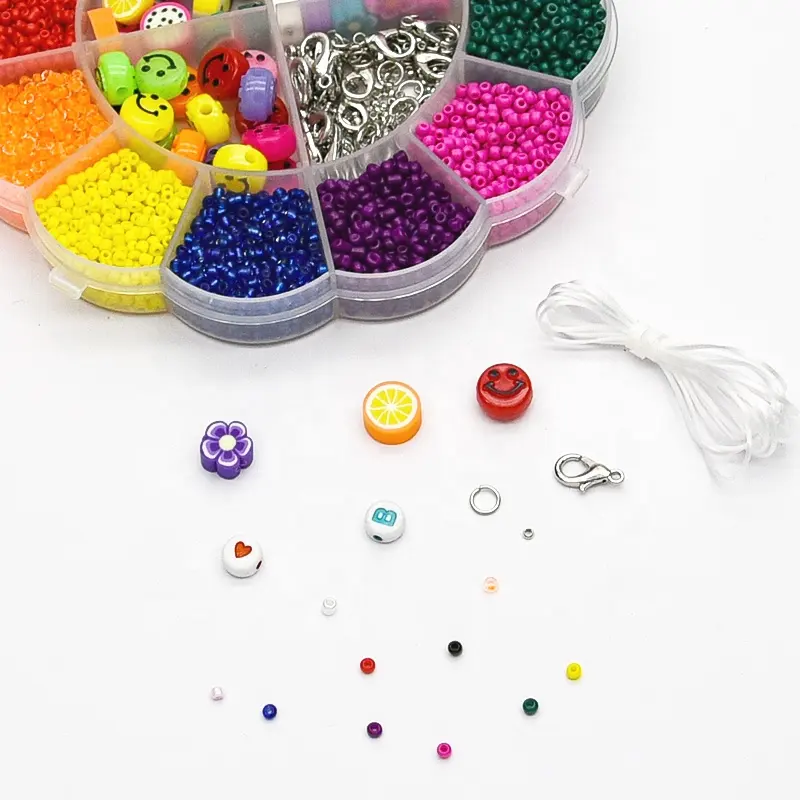 Box Set 2/3/4mm Glass Seed Beads Charms Clay Spacer Glass Beads For Jewelry Making Necklaces Diy Handmade Accessories Bead Kit