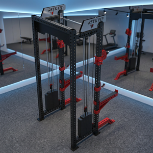 Jaula de potencia multifuncional de alta resistencia 2 en 1 con rack de sentadillas y cable cruzado para entrenamiento en gimnasios comerciales - Product Image 3