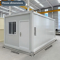 Cabine conteneur à assemblage rapide avec conception modulaire en kit pour bureau de chantier et logement des travailleurs