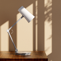 Lampe de bureau LED moderne à chargement sans fil, portable, rechargeable, pliable, tactile, avec projecteur décoratif et veilleuse pour enfants et adultes