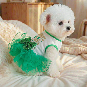 JXANRY Nuovo Stile Primavera-Estate, Comodo Abbigliamento per Animali Domestici - Gonnellino per Cani di Piccola Taglia, Pomeranian, Teddy - Product Image 2