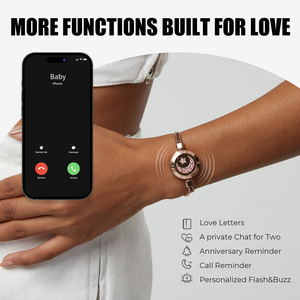 Pulsera Vibratoria <span class=keywords><strong>Totwoo</strong></span> para Parejas al por Mayor Sol y Luna con Tecnología Táctil a Larga Distancia - Product Image 4