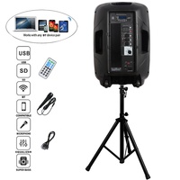 Sistema de altavoces PA de Audio profesional de 15 "y 800W, caja de sonido BT, juegos de Karaoke TWS, altavoz de alta potencia + iluminación, Bocina Parlante