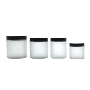 Bocaux en verre dépoli tendance avec couvercles en plastique sécurisés – Vente en gros pour crèmes alimentaires, épices – Rangement élégant pour la cuisine - Product Image 6