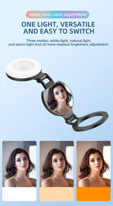 Luz de Relleno Recargable para Teléfono, Clip Magnético para Teléfono, Luz de Relleno para Selfies, Portátil y Plegable - Product Image 5