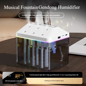 Vente en gros Humidificateur d'aromathérapie grande capacité Humidificateur domestique Brouillard Eau Air Musique <span class=keywords><strong>Spray</strong></span> Haut-parleur BT - Product Image 3