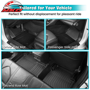 Tapis de sol 3D moulés toutes saisons pour Toyota Camry 18-24, protection robuste en TPE, ensemble complet de remplacement - Product Image 4