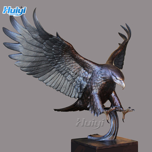 Personalizzato all'aperto decorazione animale a grandezza naturale in metallo ottone bronzo aquila avvoltoio statua per la vendita - Product Image 4