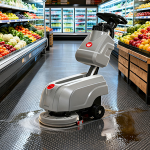 Machine à laver pliable Wachtel SX350 à pousser à la main, machine de <span class=keywords><strong>nettoyage</strong></span> domestique, mini-brosseuse avec batterie au lithium - Product Image 1