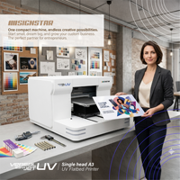 Impresora UV Plana de Escritorio A3, con Laminador Integrado para Transferencia de Etiquetas de Cristal, Impresión Personalizada en Bolígrafos, Botellas, Plástico, Pelotas de Golf