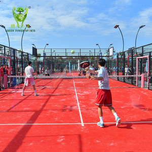 Cancha de pádel y pádel profesional Césped artificial 12mm Superficie de deportes al aire libre ignífuga ecológica - Product Image 1